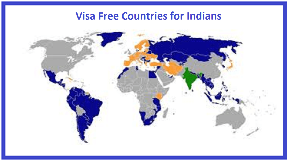 Pays sans visa pour les Indiens VISALOIRE